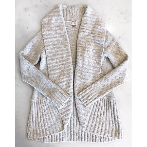 Oat Chenille Cocoon Cardigan | Poshmark